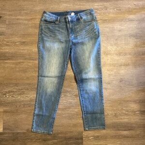 Chico’s The Platinum Medium Wash Jeggings Size 2 Petite